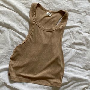 Racerback cropped tank